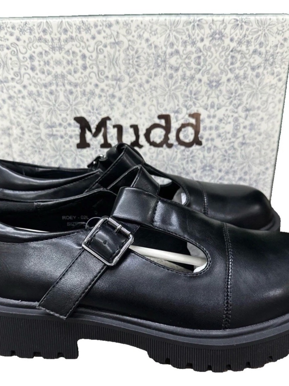 NWT Mudd Black Y2K Style Mary Jane Chunky Platform Sole Shoes Womens Size 10